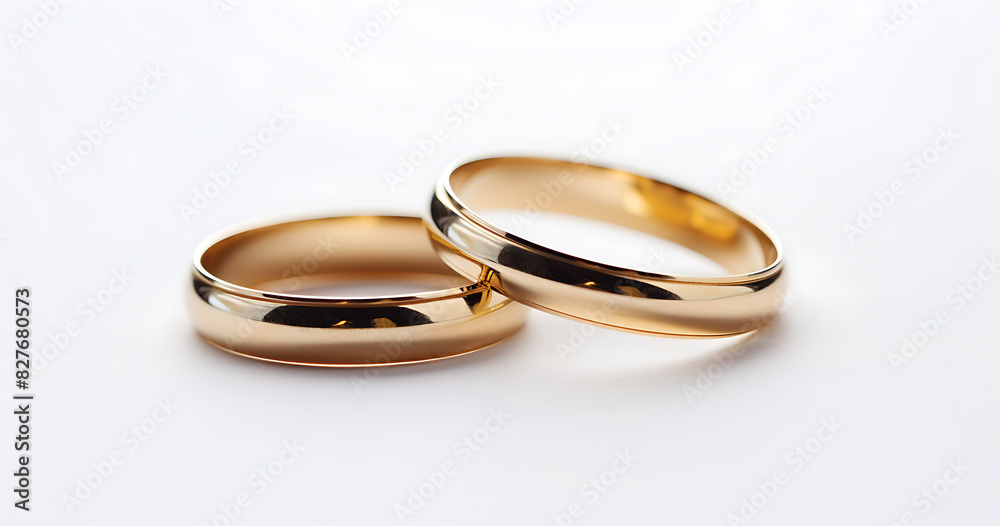 Gold wedding rings. Generative AI Gold wedding rings. Generative AI