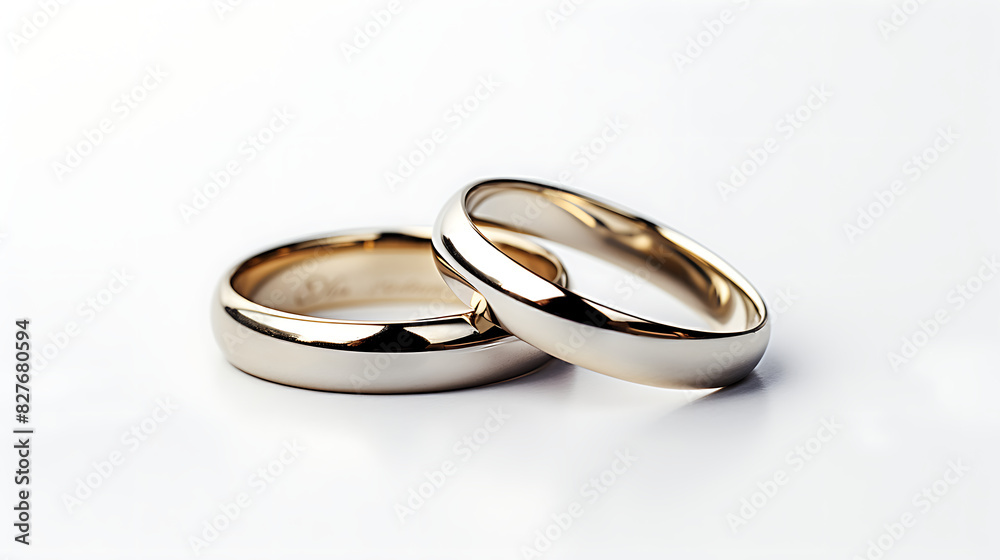 Gold wedding rings. Generative AI Gold wedding rings. Generative AI