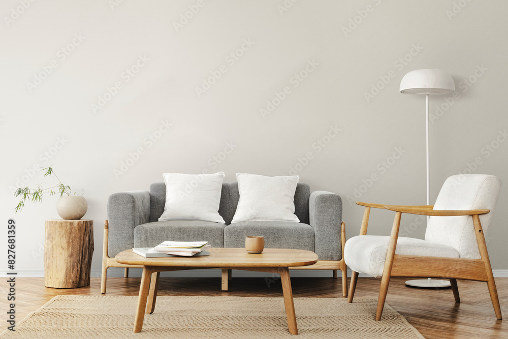 Living room in Scandinavian interior design Living room in Scandinavian interior design