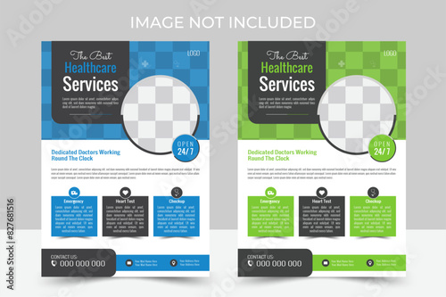 Medicel Flyer with modern and minimalist style. Perfect for creative professional .newest trendy corporate multipurpose minimal official business advertising magazine poster flyer with creative. 