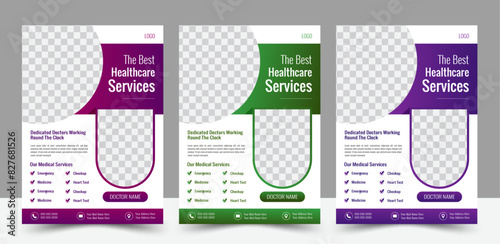 Medicel Flyer with modern and minimalist style. Perfect for creative professional .newest trendy corporate multipurpose minimal official business advertising magazine poster flyer with creative. 