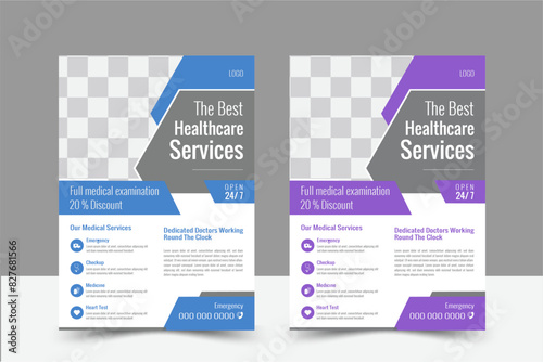 Medicel Flyer with modern and minimalist style. Perfect for creative professional .newest trendy corporate multipurpose minimal official business advertising magazine poster flyer with creative. 
