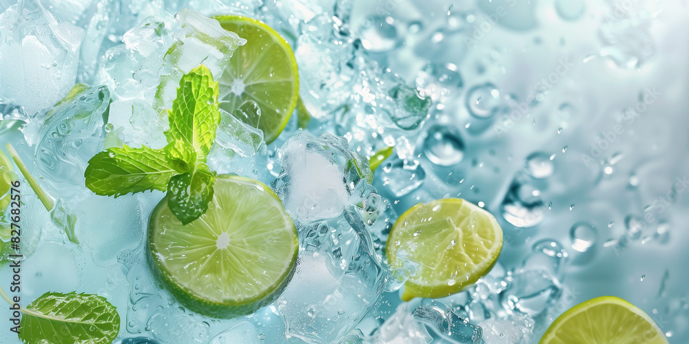lime with ice lime with ice
