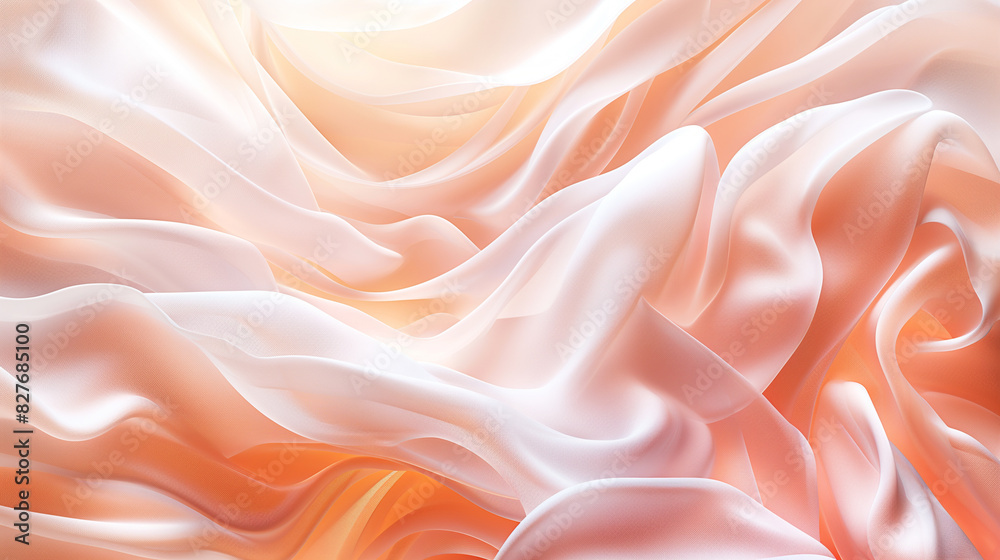 Obraz premium abstract background silk texture in beige and peach shades