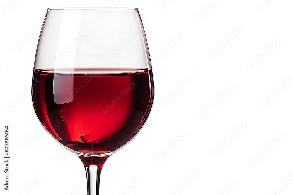Elegant glass of red wine with reflections, isolated on a white background. Perfect for wine tasting, celebration, and culinary content. Elegant glass of red wine with reflections, isolated on a white background. Perfect for wine tasting, celebration, and culinary content.