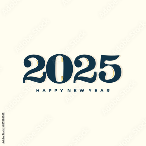 2025 design element vector icon with creative concept