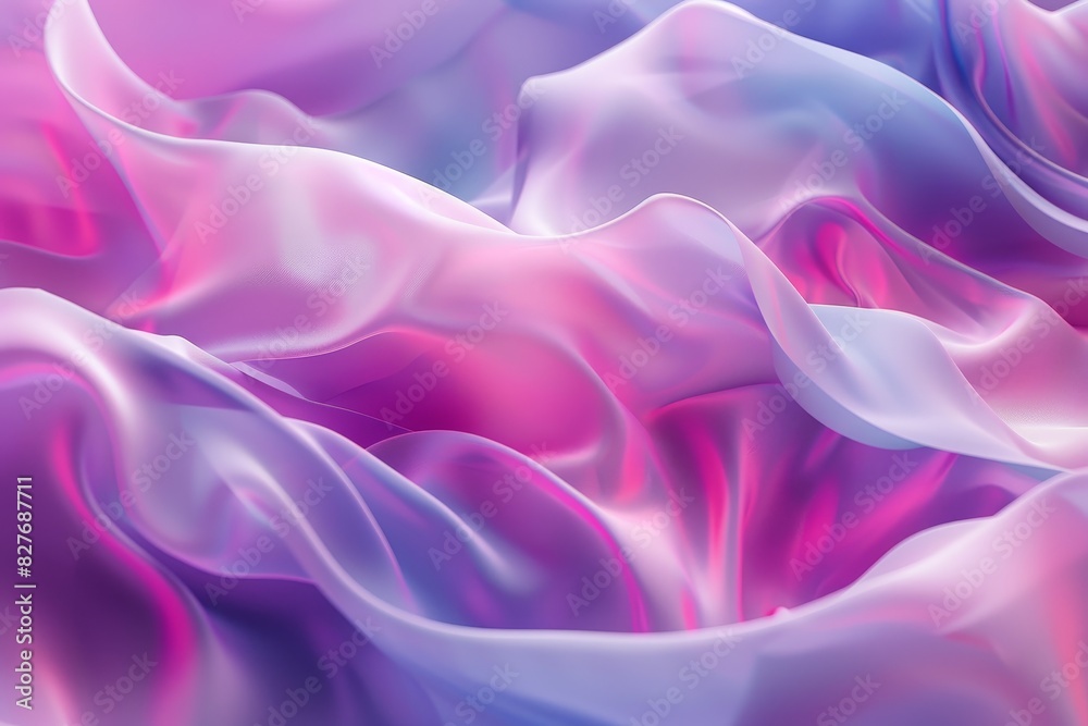 Fototapeta premium A purple and pink fabric with a wave pattern