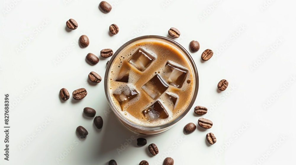 cold coffee white background cold coffee white background