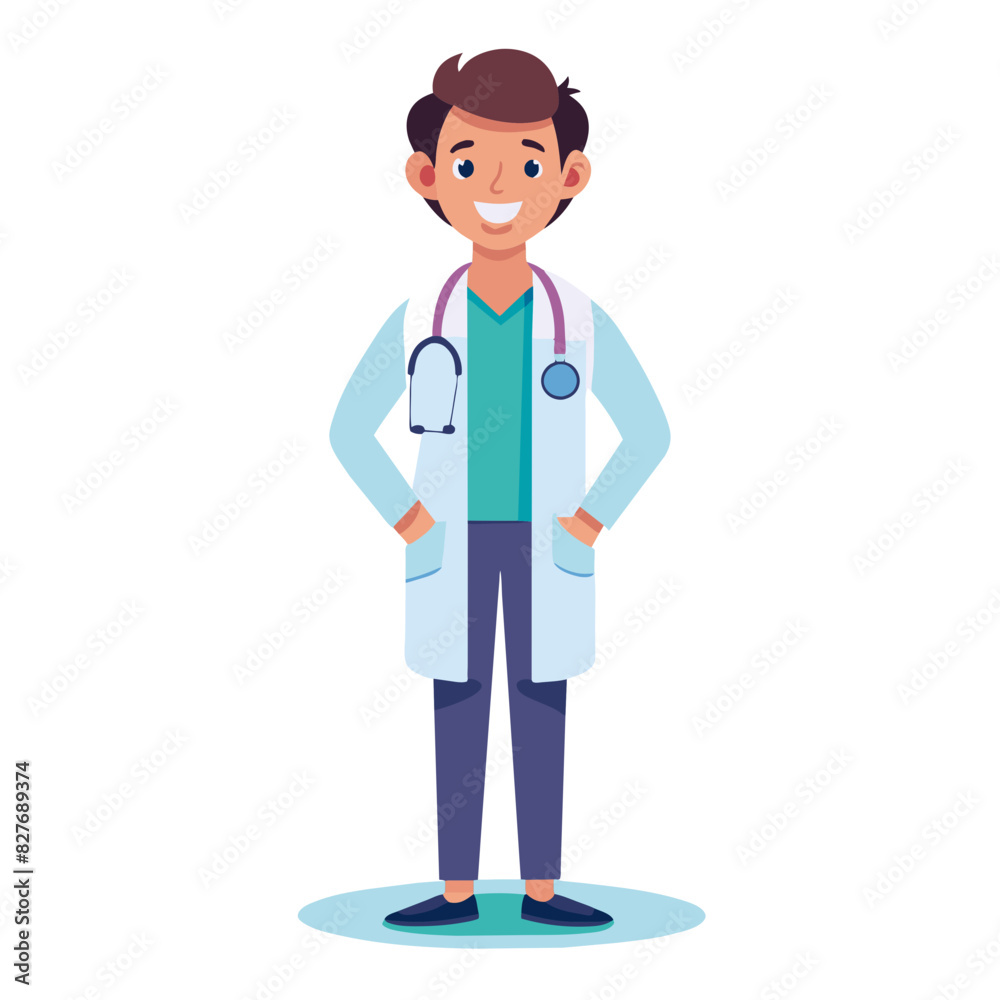 male doctor, icon, vector illustration male doctor, icon, vector illustration