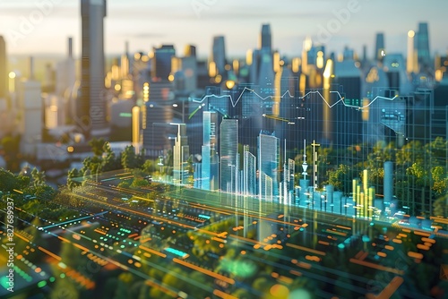 Sustainable Business Metrics: A Cinematic of ESG Social Impact in a Futuristic Urban Landscape
