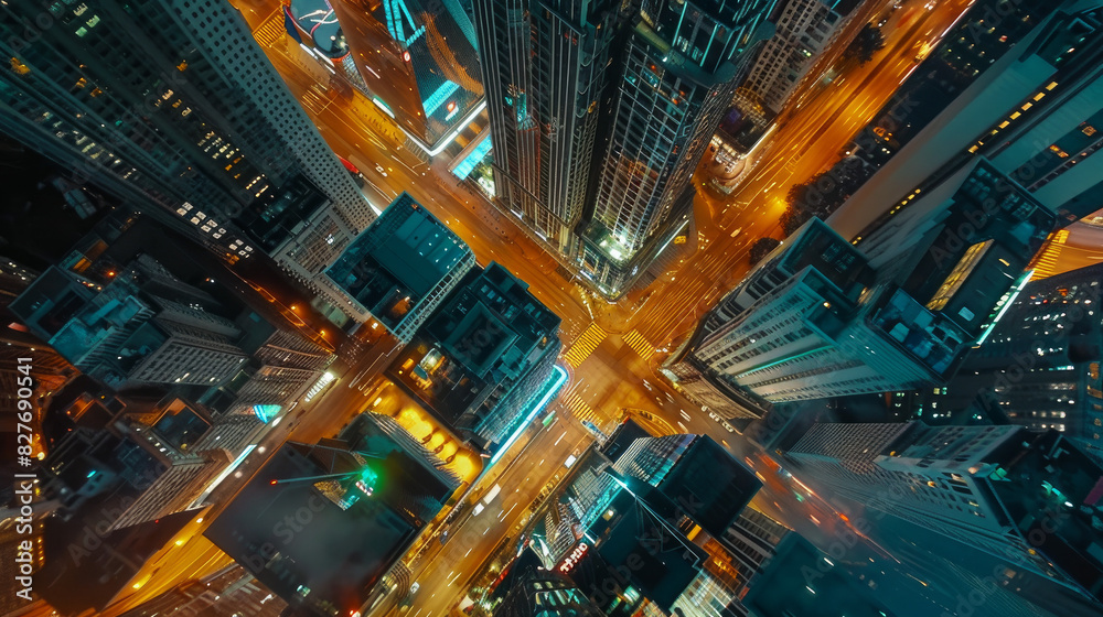 Aerial photography of the night scenery of Hong Kong, China, with dazzling technological lighting. Aerial photography of the night scenery of Hong Kong, China, with dazzling technological lighting.
