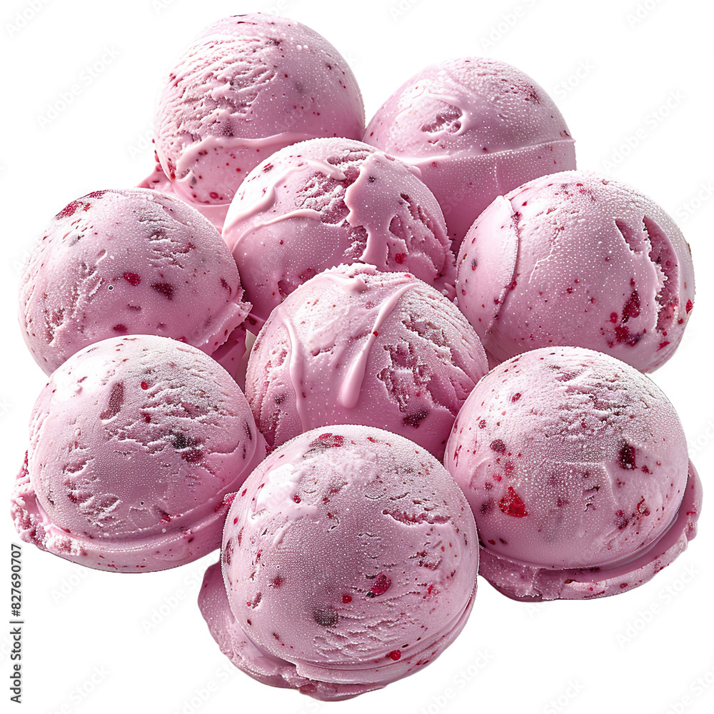 Joy of Ice Cream Balls Isolated isolated on transparent background. Joy of Ice Cream Balls Isolated isolated on transparent background.