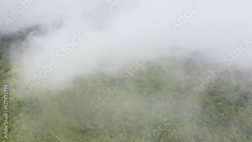 Costa Rica Rainforest Clouds Drone photo