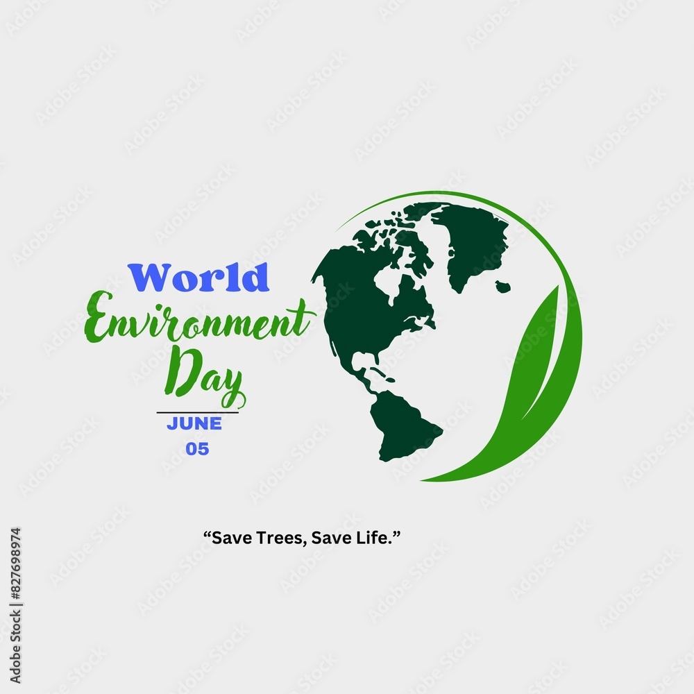 World Environment Day , Environment day background ,green planet earth
