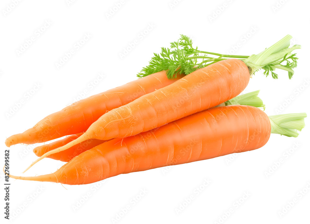 Des carottes au format transparent.