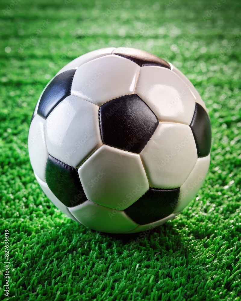 Soccer Ball on Green Grass Field Soccer Ball on Green Grass Field