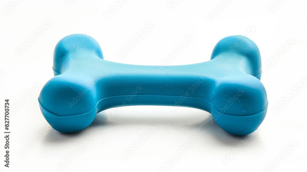blue rubber dog bone toy isolated on white background pet accessory product shot blue rubber dog bone toy isolated on white background pet accessory product shot