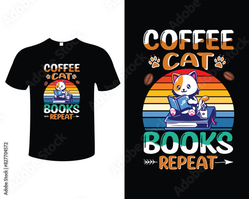 Book Reader and Book Lover Vector Illustration Typography Vintage Artwork Template