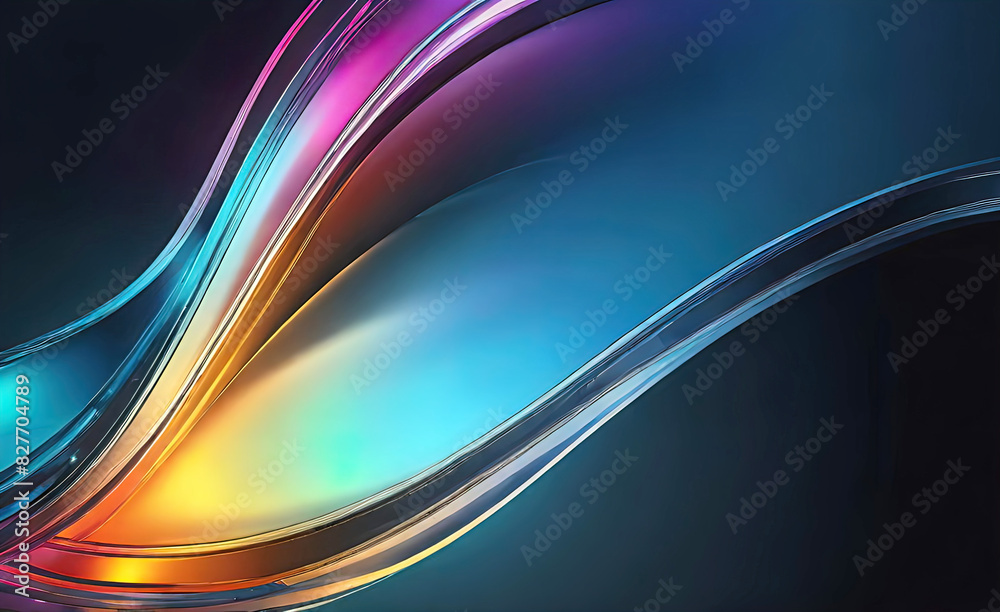 Obraz premium Modern sleek beautiful gradient glass background for design,