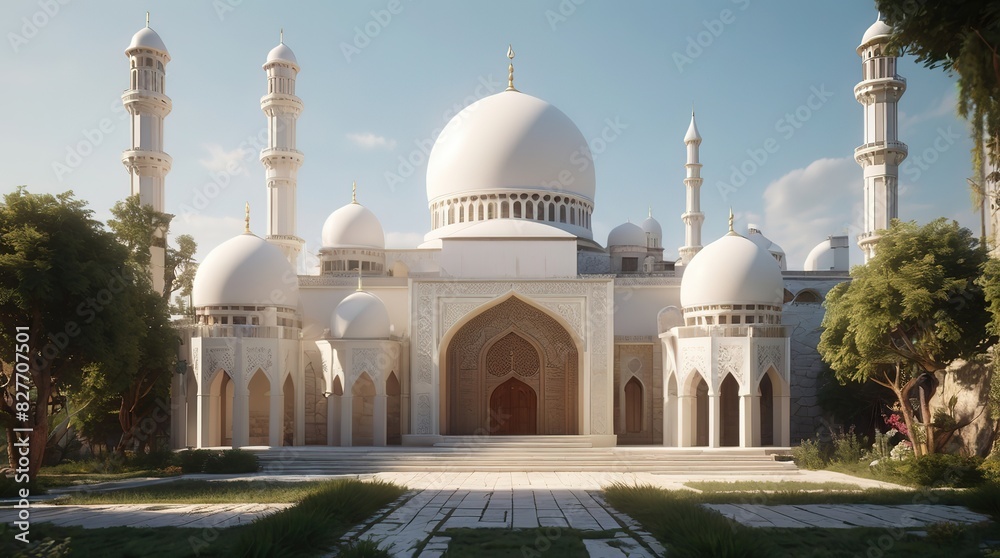 Obraz premium 3d rendering of mosque