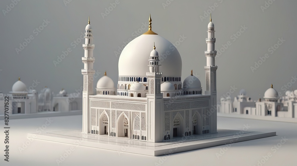 Obraz premium 3d rendering of mosque