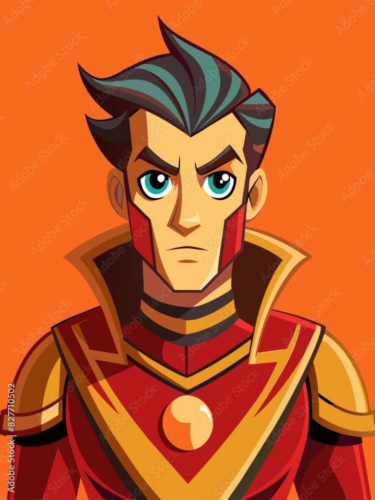 A character in the style of a comic book. A character in the style of a comic book.