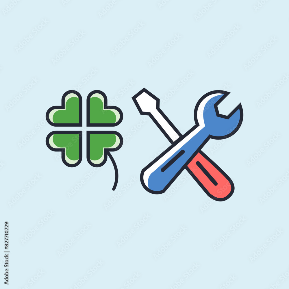 Tools vector wrench icon logo Tools vector wrench icon logo