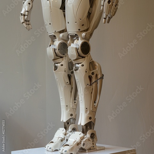 A pair of plastic legs with a white background photo