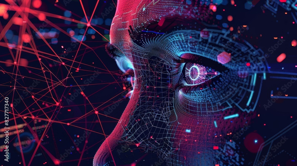 hightech surveillance intelligence and machine learning operations abstract illustration hightech surveillance intelligence and machine learning operations abstract illustration