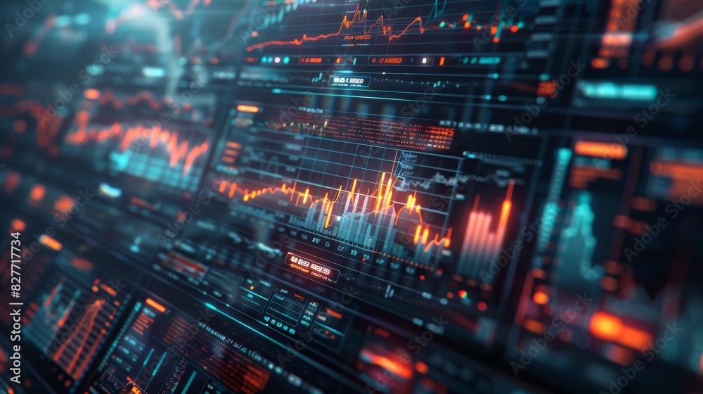 Futuristic technology background with a glowing blue and red circuit board. Futuristic technology background with a glowing blue and red circuit board.
