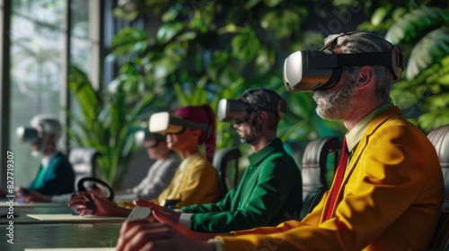 Seniors Engaging with Virtual Reality © Alena