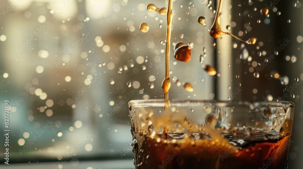 Making drip coffee in the morning Making drip coffee in the morning