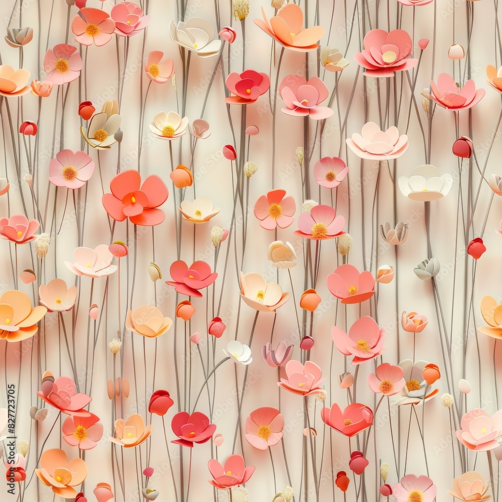 Seamless beautiful flower pattern with colorful background-illustration. High quality photo Seamless beautiful flower pattern with colorful background-illustration. High quality photo