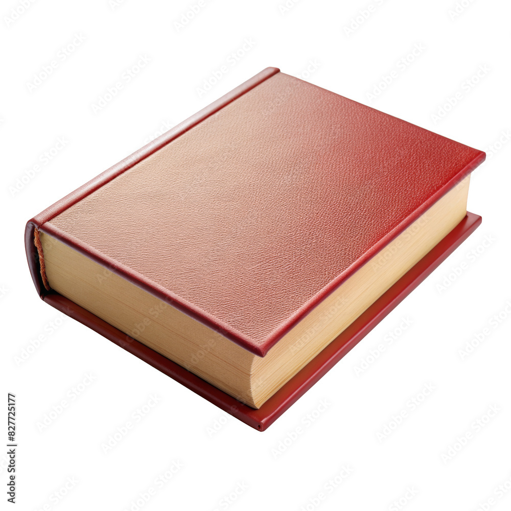 Closed Red Leather Bound Book Closed Red Leather Bound Book