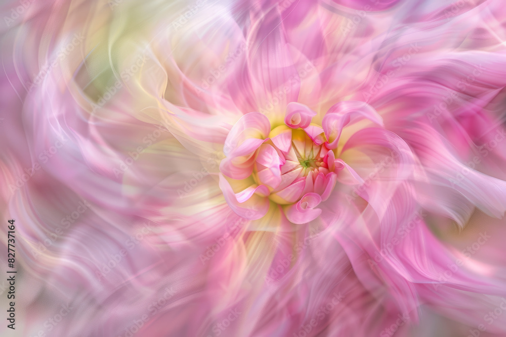 Abstract Floral Art Dreamy Pastel Petals and Soft Swirls in Pink and Yellow Abstract Floral Art Dreamy Pastel Petals and Soft Swirls in Pink and Yellow