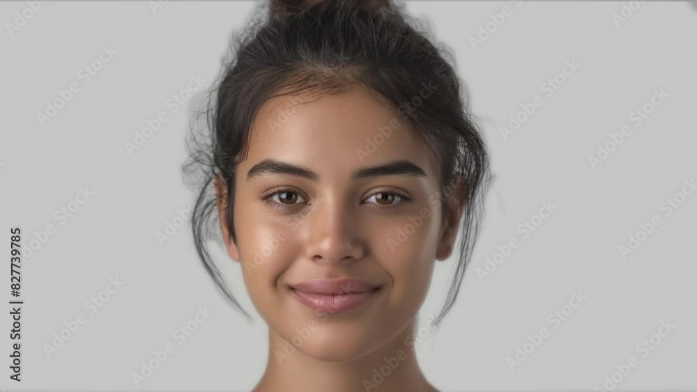 A visually engaging video featuring a seamless sequence of rapidly changing faces, highlighting diverse expressions and ethnicities in a fluid and dynamic manner