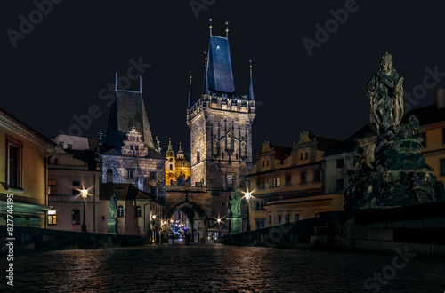 Charles (Karlov) Bridge and its Bridge Towers - Lesser Town - Prague photo
