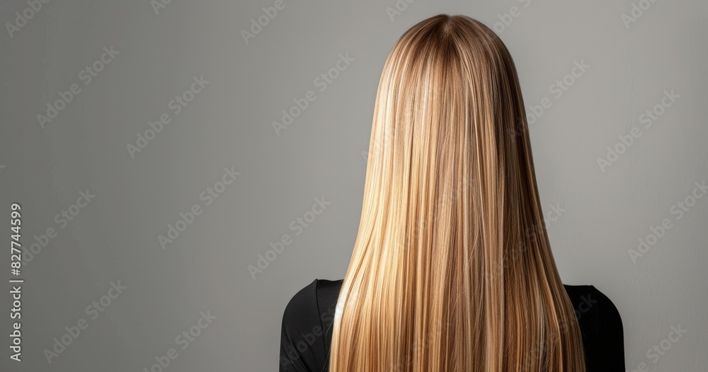 beautiful blonde woman with long smooth straight hairs on isolated background with copy space for hair and dry color product beautiful blonde woman with long smooth straight hairs on isolated background with copy space for hair and dry color product