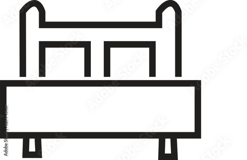 FURNITURE - thin line vector icon. Pixel perfect. Editable stroke Furniture - minimal thin line web icon. Outline icon. Simple vector illustration with transparent background.