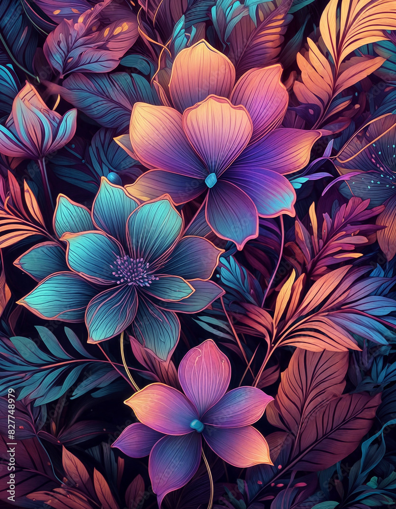 abstract floral background abstract floral background