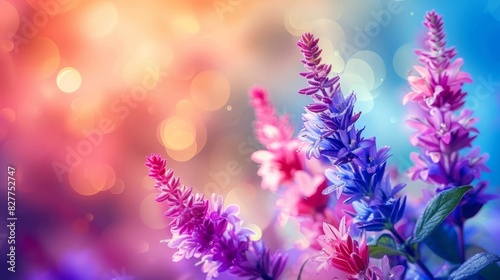  A close-up of a bunch of flowers with a soft, out-of-focus backdrop of bokeh in the background