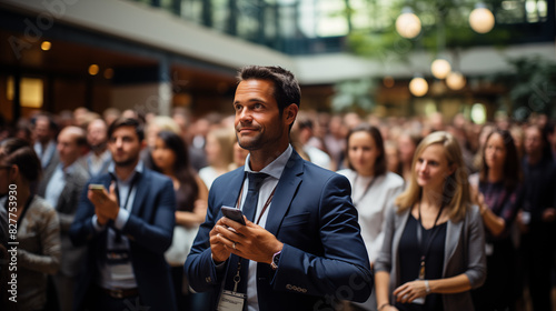 business people in the city