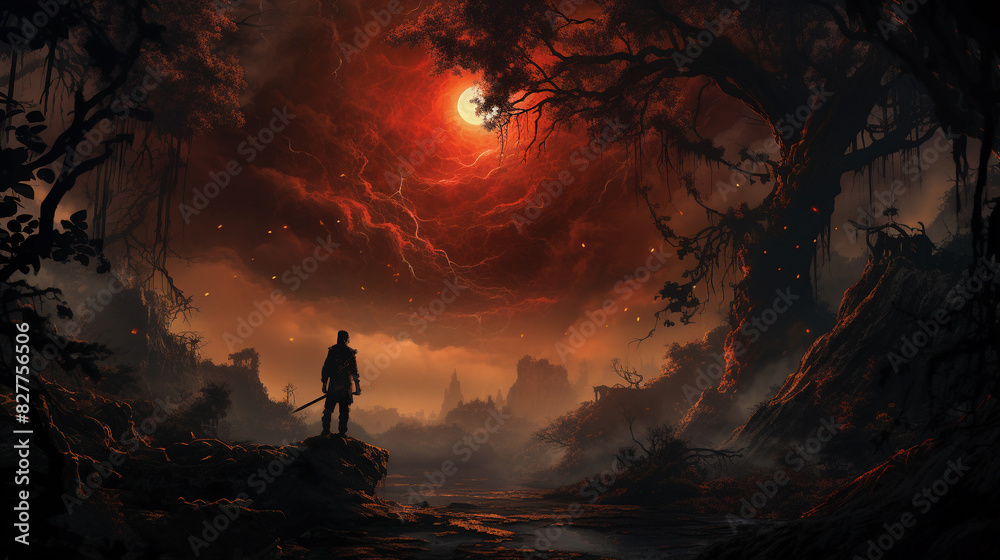 Obraz premium Mystic realms beckon those who seek adventure.
