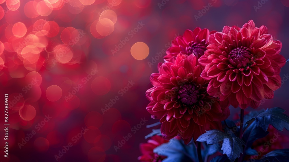 A close-up of a cluster of flowers with blurred lights in the background and a blurred bouquet of lights in the foreground A close-up of a cluster of flowers with blurred lights in the background and a blurred bouquet of lights in the foreground