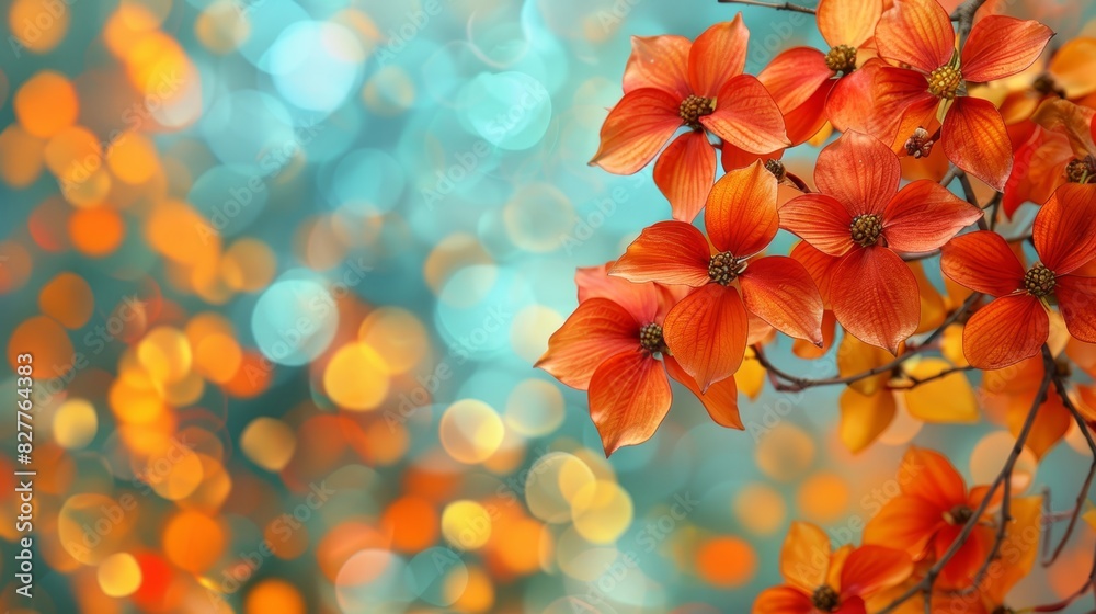 A close-up of a bouquet of flowers with blurred lights in the background and a blurred foreground of lights A close-up of a bouquet of flowers with blurred lights in the background and a blurred foreground of lights