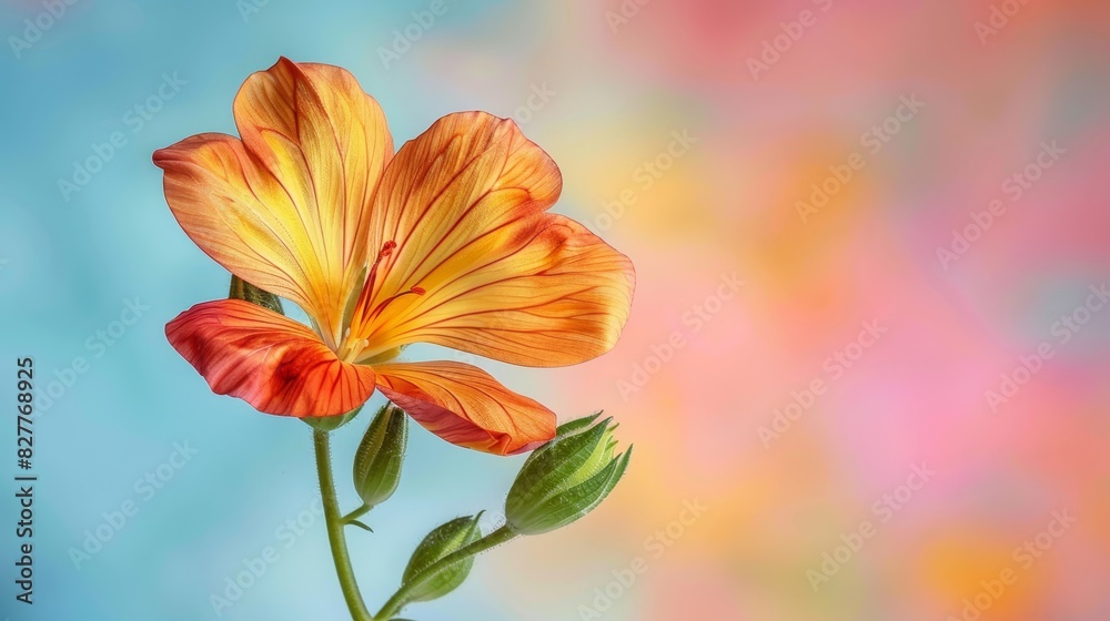 green foliage contrasts with the vibrant hues Blurred overlays of green foliage contrasts with the vibrant hues Blurred overlays of