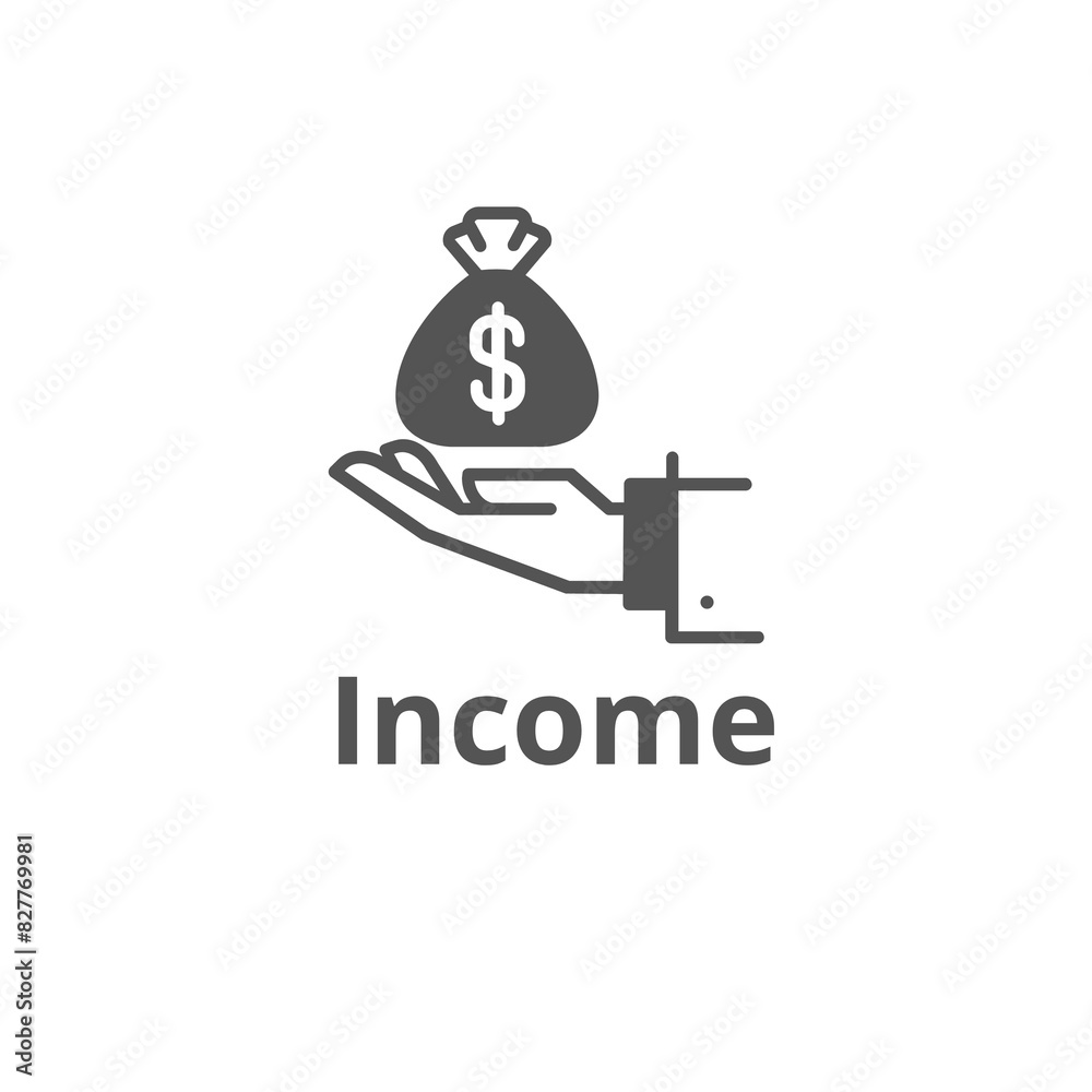 Financial income vector illustration design Financial income vector illustration design