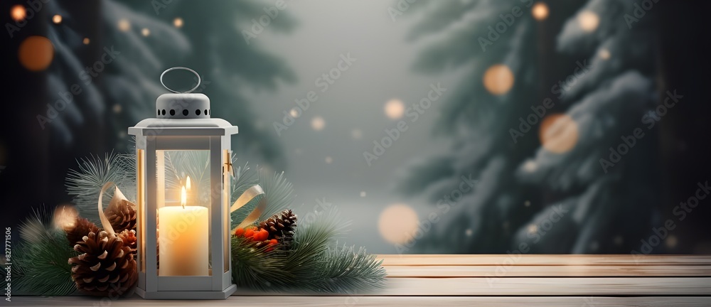 christmas tree in the city, Christmas lantern with snowfall Winter scene Closeup Xmas background wallpaper or card, christmas tree in the city, Christmas lantern with snowfall Winter scene Closeup Xmas background wallpaper or card,