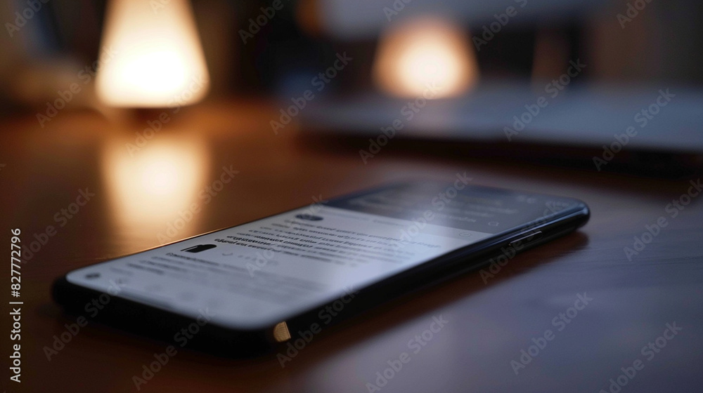 A close-up of a smartphone screen displaying a business email, with the subject line in focus. A close-up of a smartphone screen displaying a business email, with the subject line in focus.