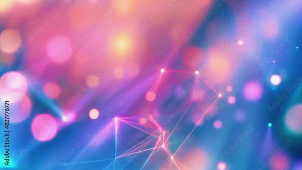 Soft focus lights that move and change colors, overlaid with subtle geometric patterns, 4K lights background High-Quality Animation Video Soft focus lights that move and change colors, overlaid with subtle geometric patterns, 4K lights background High-Quality Animation Video